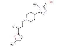 (4-methyl-5-{1-[3-(5-methyl-2-furyl)butyl]piperidin-4-yl}-4H-1,2,4-triazol-3-yl)methanol