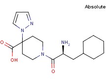 1-(3-cyclohexyl-L-alanyl)-4-(1H-pyrazol-1-yl)piperidine-4-carboxylic acid
