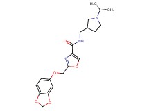2-[(1,3-benzodioxol-5-yloxy)methyl]-N-[(1-isopropylpyrrolidin-3-yl)methyl]-1,3-oxazole-4-carboxamide