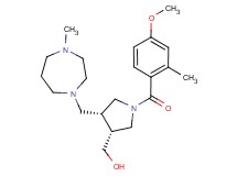 {(3R*,4R*)-1-(4-methoxy-2-methylbenzoyl)-4-[(4-methyl-1,4-diazepan-1-yl)methyl]pyrrolidin-3-yl}methanol