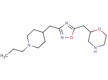 2-({3-[(1-propylpiperidin-4-yl)methyl]-1,2,4-oxadiazol-5-yl}methyl)morpholine