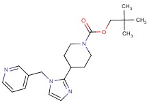 2,2-dimethylpropyl 4-[1-(3-pyridinylmethyl)-1H-imidazol-2-yl]-1-piperidinecarboxylate