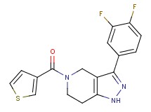 3-(3,4-difluorophenyl)-5-(3-thienylcarbonyl)-4,5,6,7-tetrahydro-1H-pyrazolo[4,3-c]pyridine