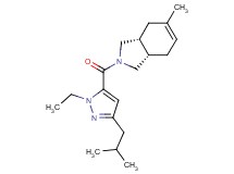 (3aR*,7aS*)-2-[(1-ethyl-3-isobutyl-1H-pyrazol-5-yl)carbonyl]-5-methyl-2,3,3a,4,7,7a-hexahydro-1H-isoindole