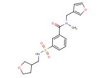 N-(3-furylmethyl)-N-methyl-3-{[(tetrahydrofuran-3-ylmethyl)amino]sulfonyl}benzamide