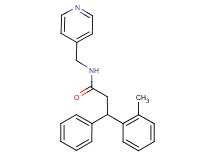 3-(2-methylphenyl)-3-phenyl-N-(4-pyridinylmethyl)propanamide
