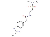 N-{2-[(dimethylamino)sulfonyl]ethyl}-2-(2-methyl-1H-benzimidazol-5-yl)acetamide
