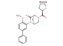 (1S,4S)-2-(4-methoxy-3-biphenylyl)-5-[(2R)-tetrahydro-2-furanylcarbonyl]-2,5-diazabicyclo[2.2.1]heptan-3-one