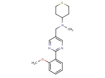 N-{[2-(2-methoxyphenyl)pyrimidin-5-yl]methyl}-N-methyltetrahydro-2H-thiopyran-4-amine