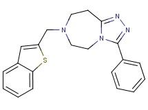 7-(1-benzothien-2-ylmethyl)-3-phenyl-6,7,8,9-tetrahydro-5H-[1,2,4]triazolo[4,3-d][1,4]diazepine