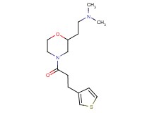 N,N-dimethyl-2-{4-[3-(3-thienyl)propanoyl]-2-morpholinyl}ethanamine