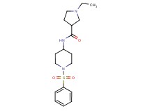 1-ethyl-N-[1-(phenylsulfonyl)piperidin-4-yl]pyrrolidine-3-carboxamide