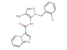 N-[1-(2-chlorobenzyl)-4-methyl-1H-pyrazol-5-yl]imidazo[1,2-a]pyridine-3-carboxamide