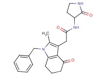 2-(1-benzyl-2-methyl-4-oxo-4,5,6,7-tetrahydro-1H-indol-3-yl)-N-(2-oxopyrrolidin-3-yl)acetamide