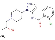 2-chloro-N-{1-[1-(2-hydroxybutyl)piperidin-4-yl]-1H-pyrazol-5-yl}benzamide