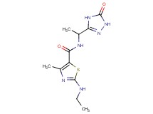 2-(ethylamino)-4-methyl-N-[1-(5-oxo-4,5-dihydro-1H-1,2,4-triazol-3-yl)ethyl]-1,3-thiazole-5-carboxamide