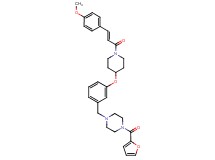 1-(2-furoyl)-4-[3-({1-[(2E)-3-(4-methoxyphenyl)-2-propenoyl]-4-piperidinyl}oxy)benzyl]piperazine