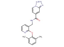 N-{[2-(2,6-dimethylphenoxy)pyridin-3-yl]methyl}tetrazolo[1,5-a]pyridine-7-carboxamide