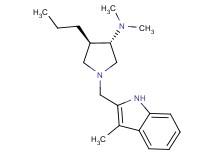 (3S*,4R*)-N,N-dimethyl-1-[(3-methyl-1H-indol-2-yl)methyl]-4-propyl-3-pyrrolidinamine