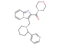 2-(4-morpholinylcarbonyl)-3-{[2-(3-pyridinyl)-1-piperidinyl]methyl}imidazo[1,2-a]pyridine