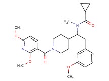 N-[1-{1-[(2,6-dimethoxy-3-pyridinyl)carbonyl]-4-piperidinyl}-2-(3-methoxyphenyl)ethyl]-N-methylcyclopropanecarboxamide