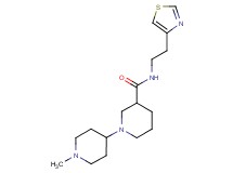 1'-methyl-N-[2-(1,3-thiazol-4-yl)ethyl]-1,4'-bipiperidine-3-carboxamide