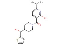3-({4-[hydroxy(2-thienyl)methyl]-1-piperidinyl}carbonyl)-6-isopropyl-2-pyridinol