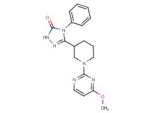 5-[1-(4-methoxy-2-pyrimidinyl)-3-piperidinyl]-4-phenyl-2,4-dihydro-3H-1,2,4-triazol-3-one
