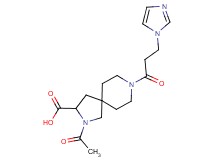 2-acetyl-8-[3-(1H-imidazol-1-yl)propanoyl]-2,8-diazaspiro[4.5]decane-3-carboxylic acid