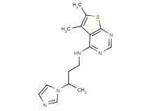 N-[3-(1H-imidazol-1-yl)butyl]-5,6-dimethylthieno[2,3-d]pyrimidin-4-amine