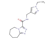 N-[(1-ethyl-1H-pyrazol-4-yl)methyl]-6,7,8,9-tetrahydro-5H-[1,2,4]triazolo[4,3-a]azepine-3-carboxamide