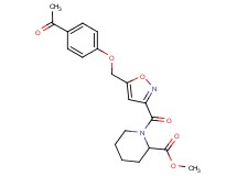 methyl 1-({5-[(4-acetylphenoxy)methyl]-3-isoxazolyl}carbonyl)-2-piperidinecarboxylate