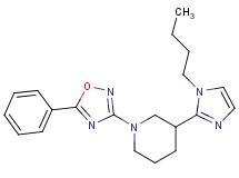 3-(1-butyl-1H-imidazol-2-yl)-1-(5-phenyl-1,2,4-oxadiazol-3-yl)piperidine