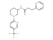3-(2-pyridinyl)-N-{1-[5-(trifluoromethyl)-2-pyridinyl]-3-piperidinyl}propanamide