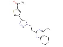 1-(4-{1-[2-(4-methyl-5,6,7,8-tetrahydroquinazolin-2-yl)ethyl]-1H-1,2,3-triazol-4-yl}-2-thienyl)ethanone