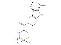 5-[(6-chloro-1,3,4,5-tetrahydro-2H-pyrido[4,3-b]indol-2-yl)carbonyl]-2,2-dimethyl-3-thiomorpholinone