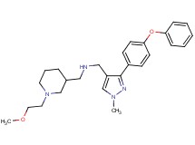 1-[1-(2-methoxyethyl)-3-piperidinyl]-N-{[1-methyl-3-(4-phenoxyphenyl)-1H-pyrazol-4-yl]methyl}methanamine