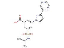 3-[(isopropylamino)sulfonyl]-5-(3-pyrazin-2-yl-1H-pyrazol-1-yl)benzoic acid
