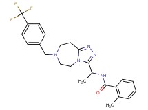 2-methyl-N-(1-{7-[4-(trifluoromethyl)benzyl]-6,7,8,9-tetrahydro-5H-[1,2,4]triazolo[4,3-d][1,4]diazepin-3-yl}ethyl)benzamide