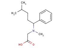 [methyl(4-methyl-1-phenylpentyl)amino]acetic acid