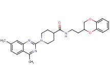 N-[2-(2,3-dihydro-1,4-benzodioxin-2-yl)ethyl]-1-(4,7-dimethyl-2-quinazolinyl)-4-piperidinecarboxamide