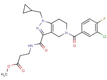 methyl N-{[5-(3-chloro-4-fluorobenzoyl)-1-(cyclopropylmethyl)-4,5,6,7-tetrahydro-1H-pyrazolo[4,3-c]pyridin-3-yl]carbonyl}-beta-alaninate