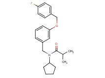 N-cyclopentyl-N-{3-[(4-fluorobenzyl)oxy]benzyl}-2-methylpropanamide