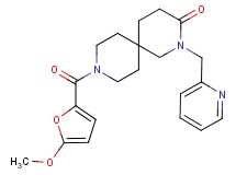 9-(5-methoxy-2-furoyl)-2-(pyridin-2-ylmethyl)-2,9-diazaspiro[5.5]undecan-3-one