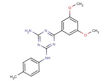 6-(3,5-dimethoxyphenyl)-N-(4-methylphenyl)-1,3,5-triazine-2,4-diamine