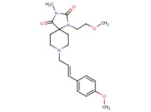 1-(2-methoxyethyl)-8-[(2E)-3-(4-methoxyphenyl)-2-propen-1-yl]-3-methyl-1,3,8-triazaspiro[4.5]decane-2,4-dione