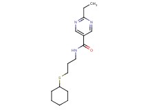 N-[3-(cyclohexylthio)propyl]-2-ethyl-5-pyrimidinecarboxamide
