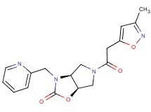 (3aS*,6aR*)-5-[(3-methylisoxazol-5-yl)acetyl]-3-(pyridin-2-ylmethyl)hexahydro-2H-pyrrolo[3,4-d][1,3]oxazol-2-one
