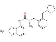 N-methyl-N'-(2-methyl-2H-1,2,3-benzotriazol-4-yl)-N-[2-(pyrrolidin-1-ylmethyl)benzyl]urea