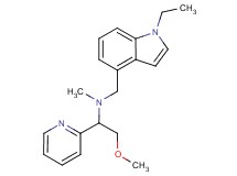 N-[(1-ethyl-1H-indol-4-yl)methyl]-2-methoxy-N-methyl-1-pyridin-2-ylethanamine